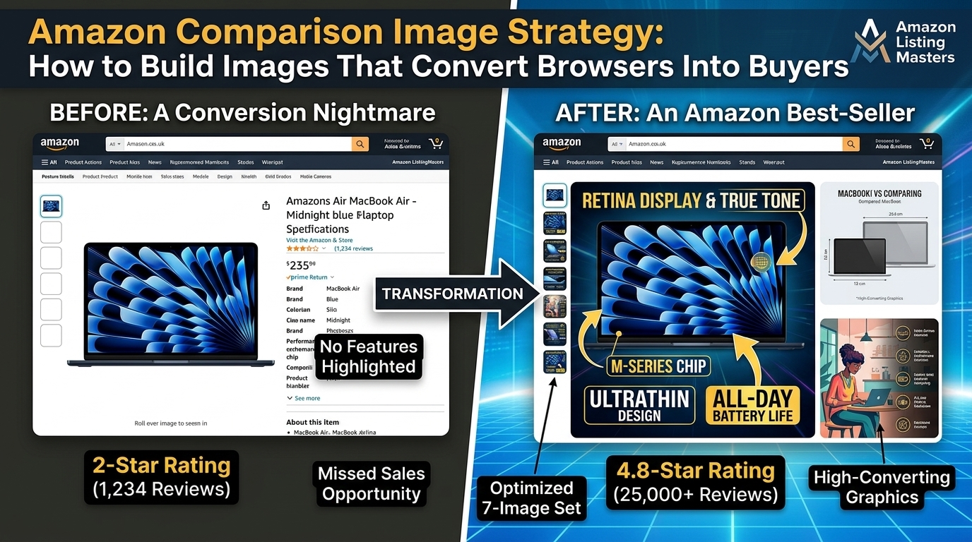 Amazon Comparison Image Strategy: How to Build Images That Convert Browsers Into Buyers
