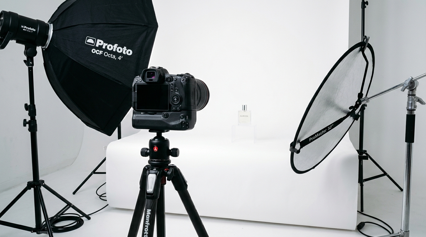 Studio equipment for product photography