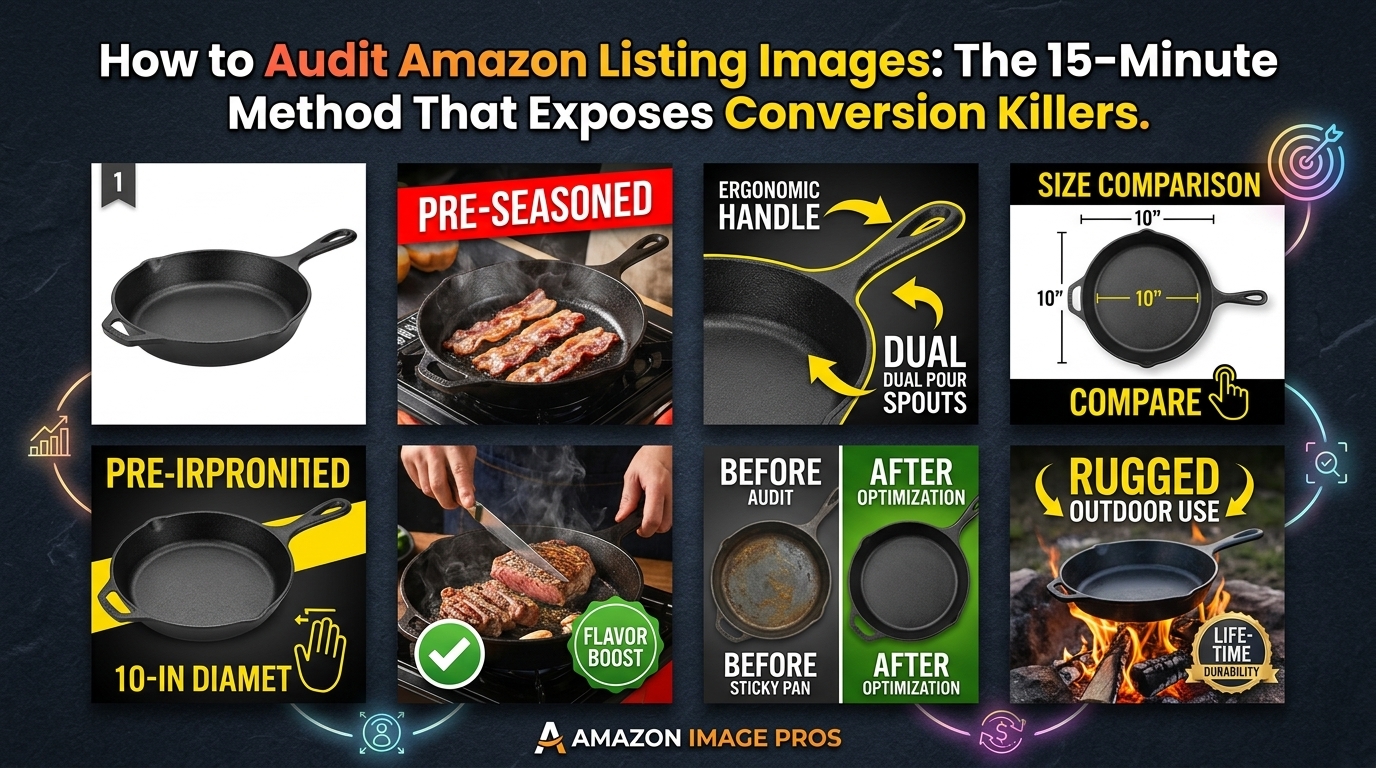 How to Audit Amazon Listing Images: The 15-Minute Method That Exposes Conversion Killers