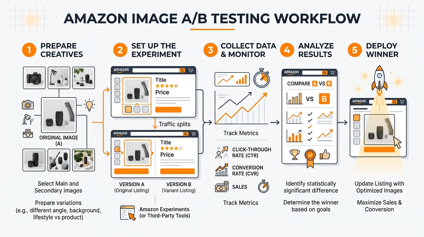 Visual guide to amazon image A/B testing