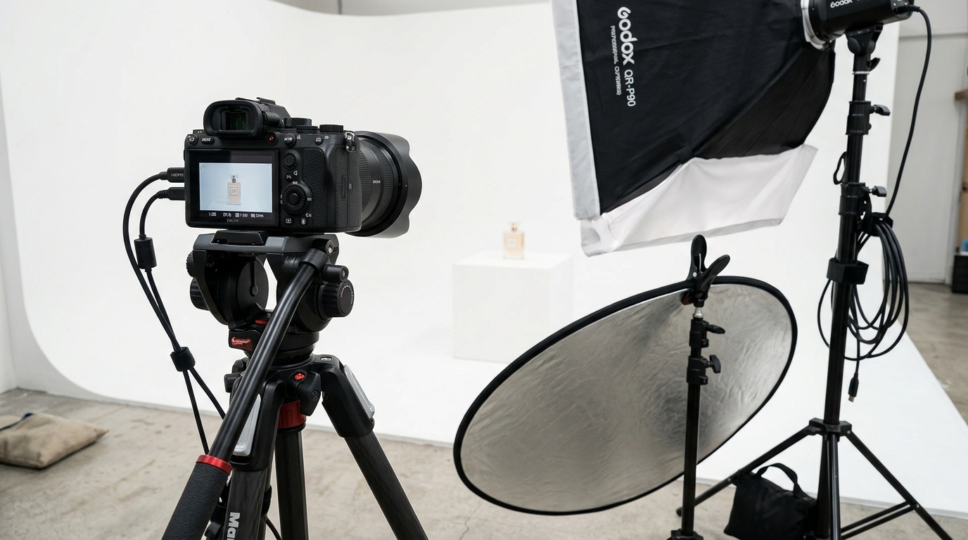 Studio equipment for product photography