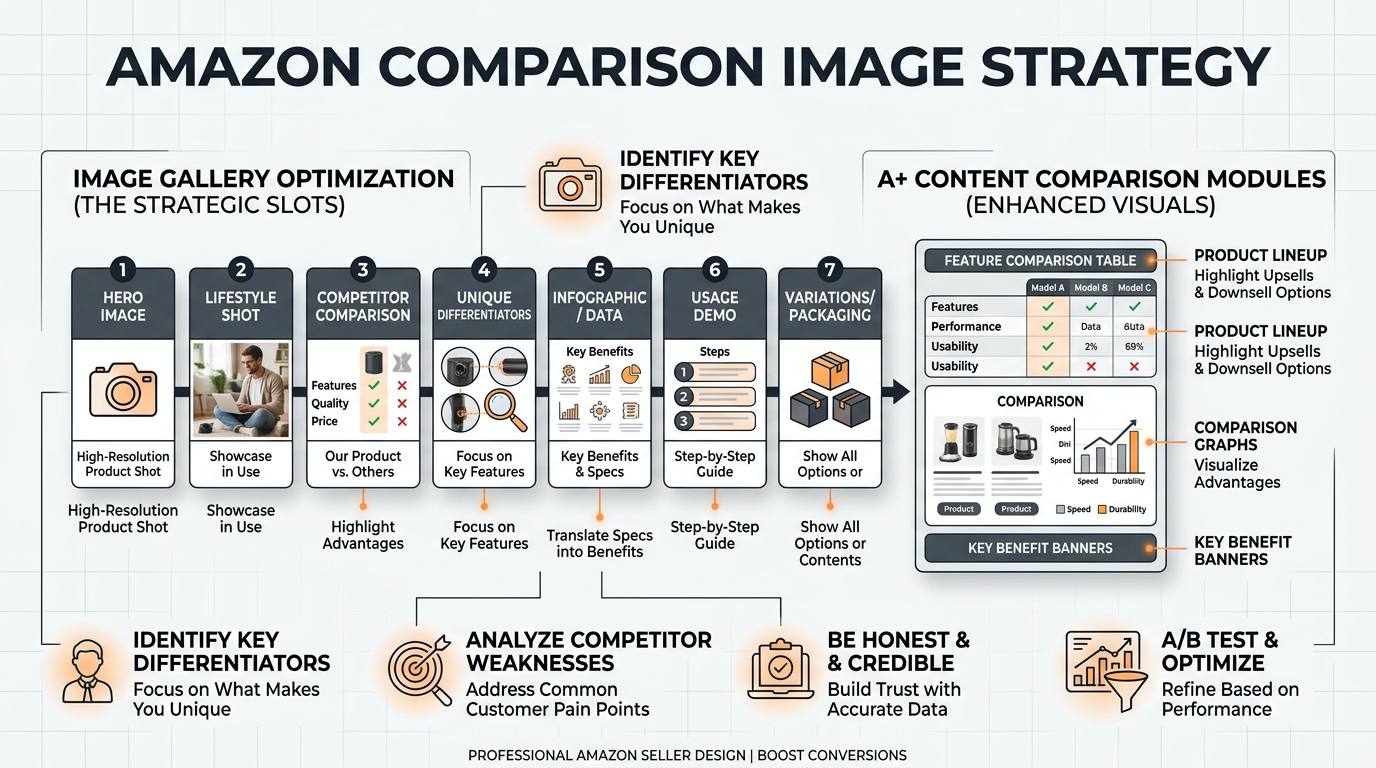Visual guide to amazon comparison image strategy