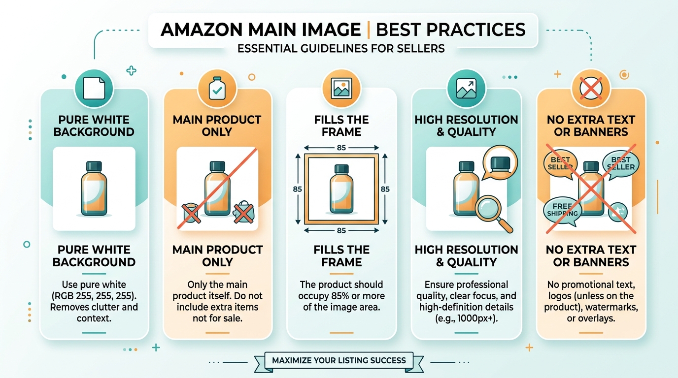 Visual guide to amazon main image best practices