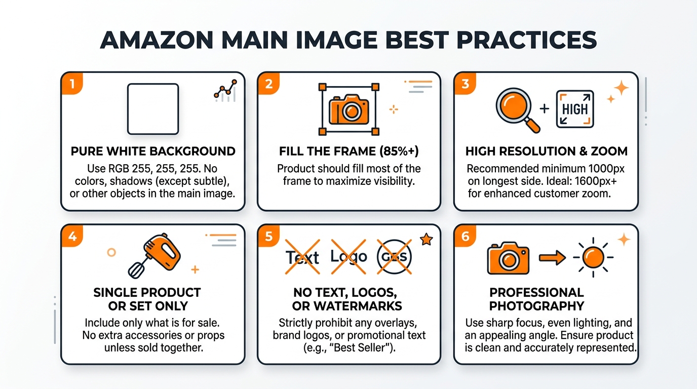 Visual guide to amazon main image best practices