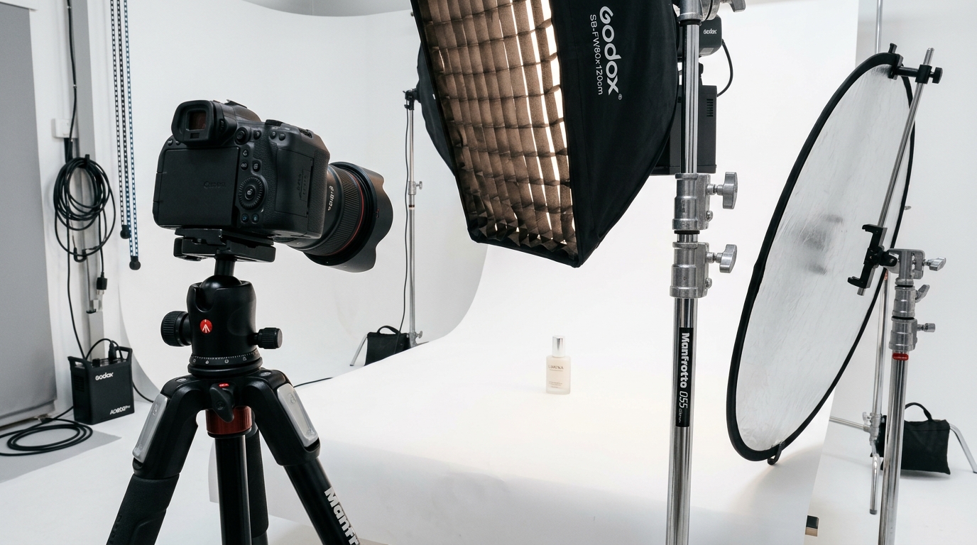 Studio equipment for product photography