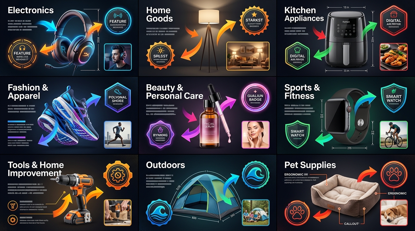 Amazon listing image design examples