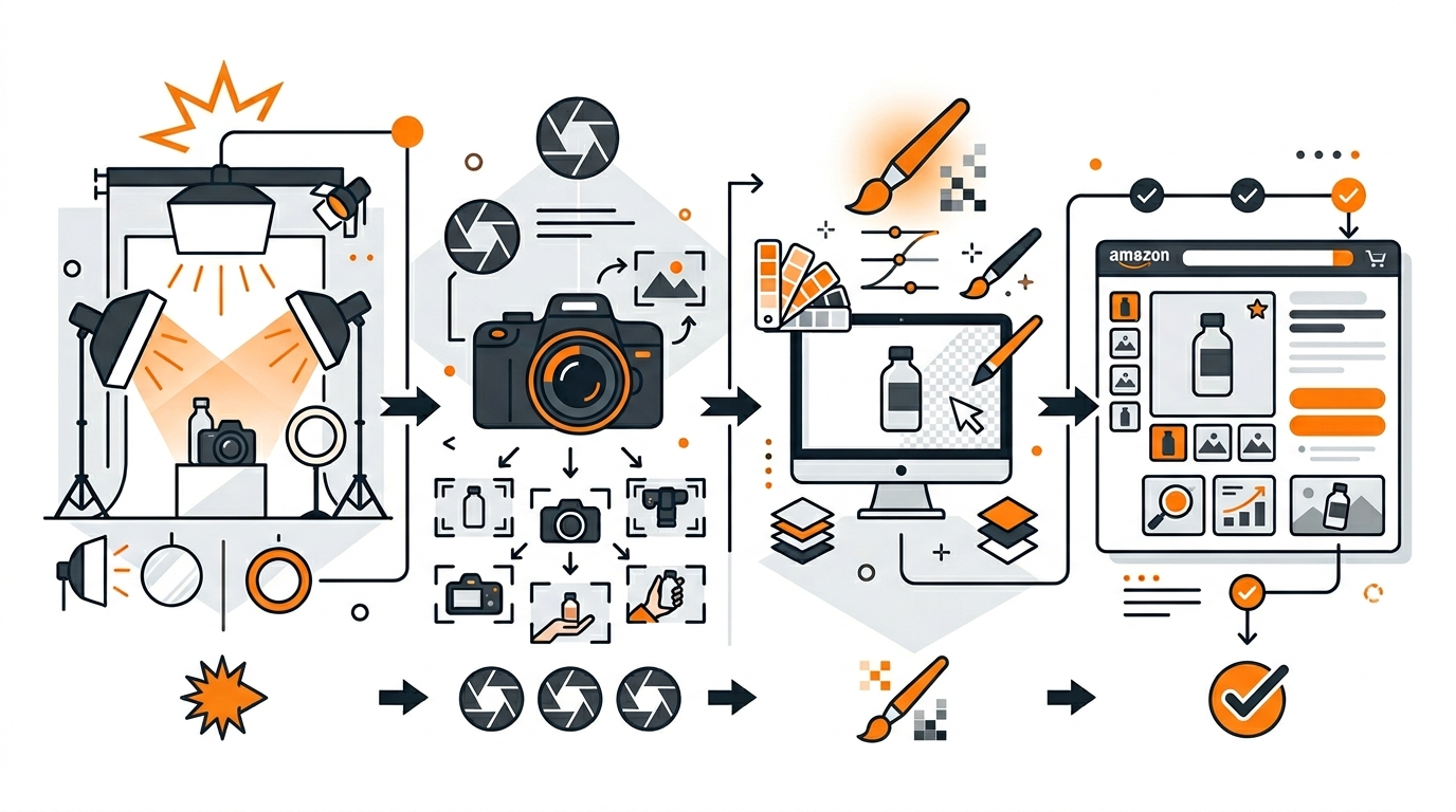 Visual guide to product photography lighting for amazon