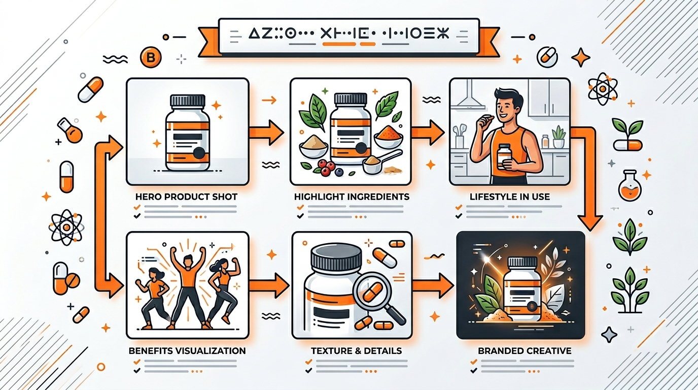 Visual guide to supplement product photography tips