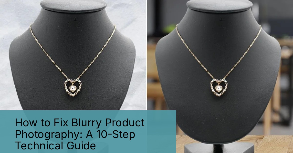 How to Fix Blurry Product Photography: A 10-Step Technical Guide